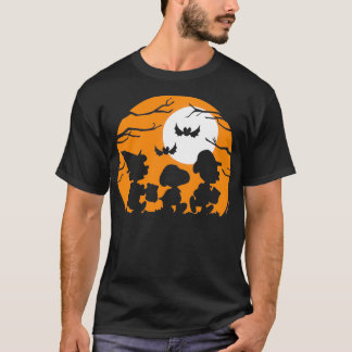 Peanuts Halloween Trick Or treat Silhouettes  T-Shirt