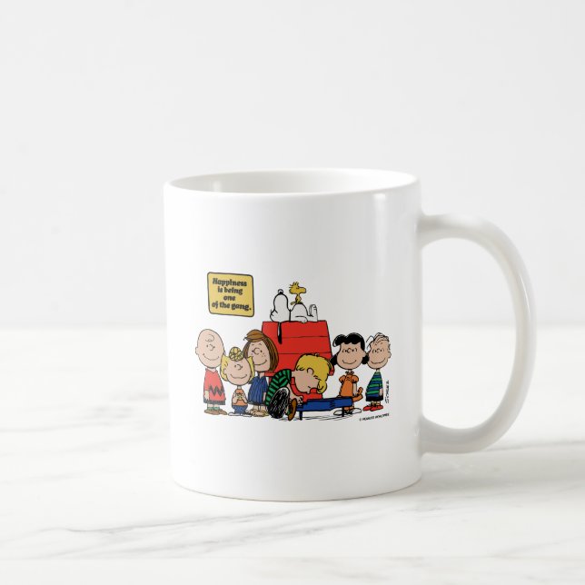 Peanuts | Happiness is Being One of the Gang Coffee Mug (Right)