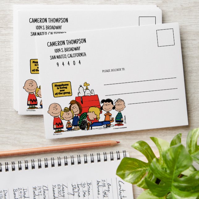 Peanuts | Happiness is Being One of the Gang Envelope (Stacked)
