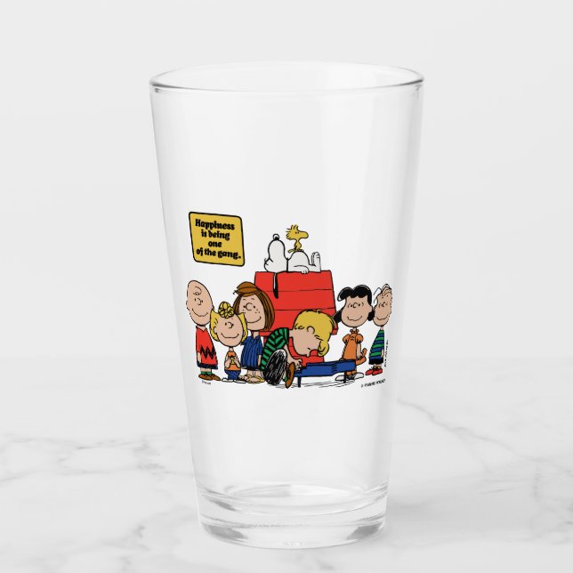 Peanuts | Happiness is Being One of the Gang Glass (Front)