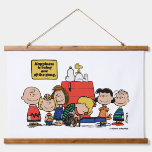 Peanuts   Happiness is Being One of the Gang Hanging Tapestry