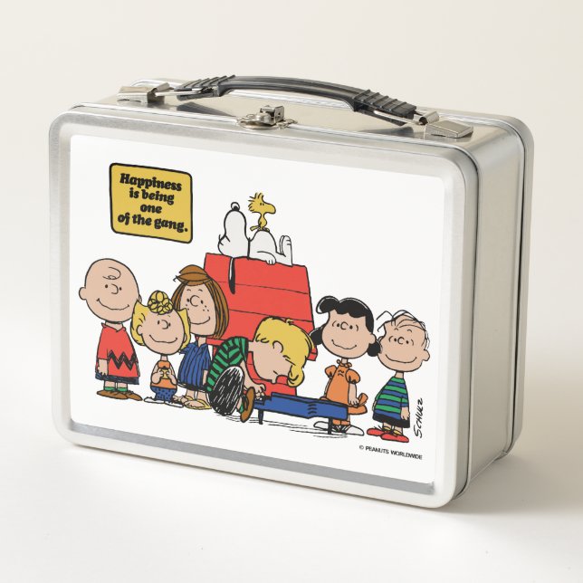 Peanuts | Happiness is Being One of the Gang Metal Lunch Box (Front)