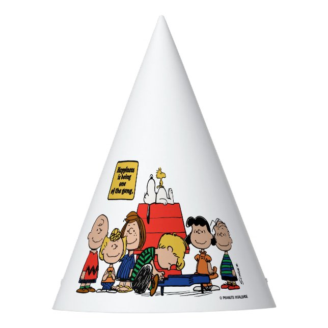 Peanuts | Happiness is Being One of the Gang Party Hat (Front)