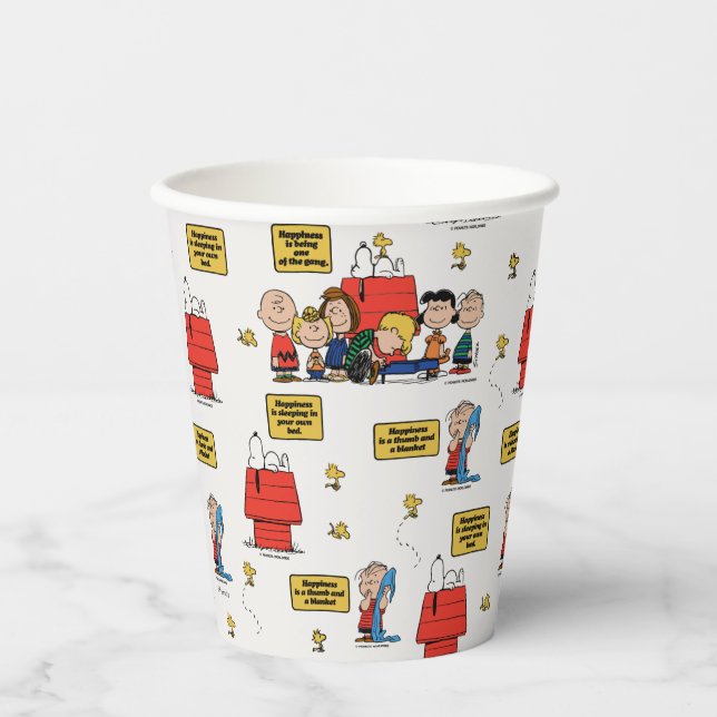 Peanuts | Happiness is… Paper Cups (Front)
