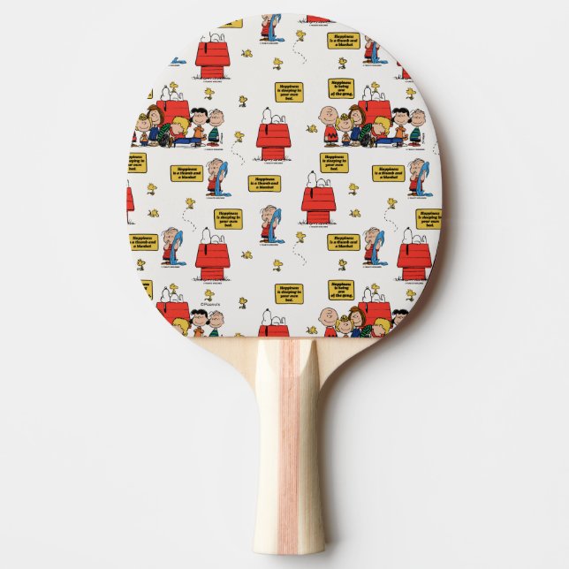 Peanuts | Happiness is… Ping Pong Paddle (Front)
