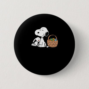 Peanuts happy easter 6 cm round badge