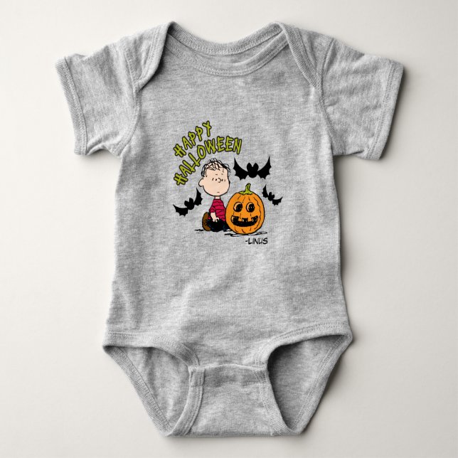 Peanuts | Happy Halloween Linus Baby Bodysuit (Front)