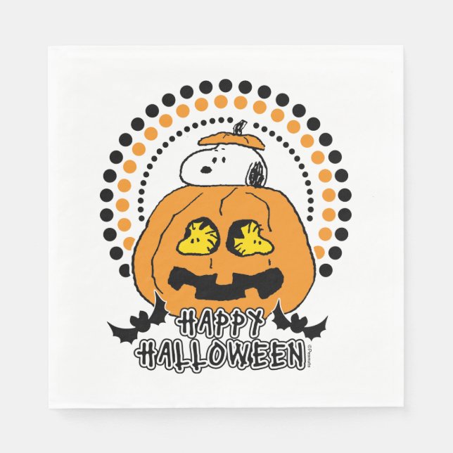 Peanuts | Happy Halloween Napkin (Front)