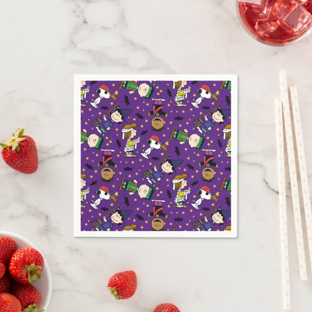 Peanuts | Happy Halloween Pattern Napkin (Insitu)