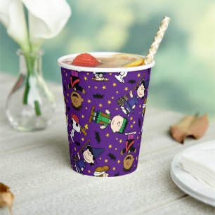 Peanuts   Happy Halloween Pattern Paper Cups