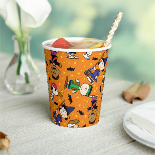 Peanuts   Happy Halloween Pattern Paper Cups