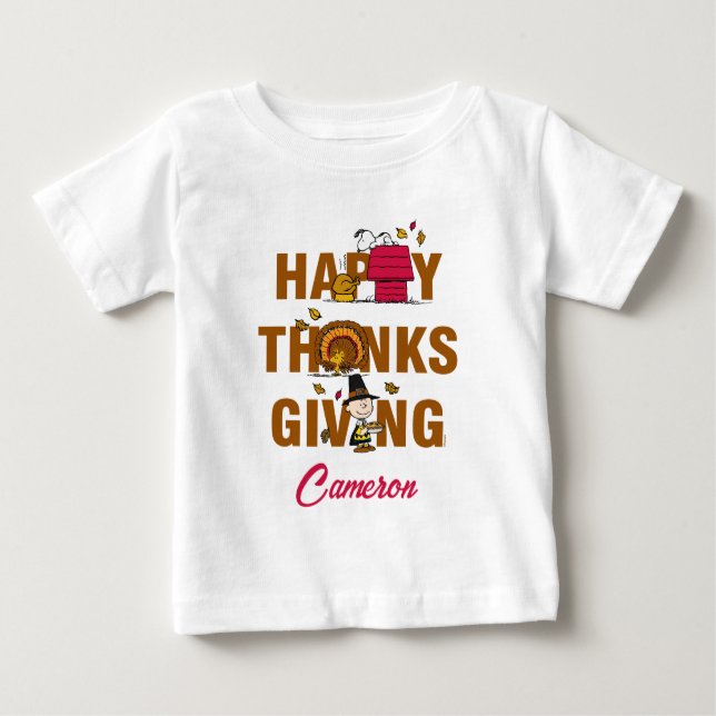 Peanuts | Happy Thanksgiving Combo Baby T-Shirt (Front)