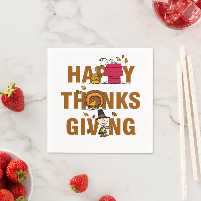 Peanuts | Happy Thanksgiving Combo Napkin (Insitu)