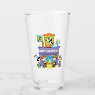 Peanuts Haunted Halls Halloween Glass