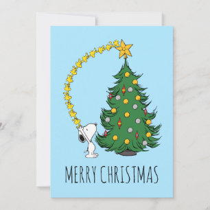 Peanuts   Holiday Tree   Add Your Photos & Names Card