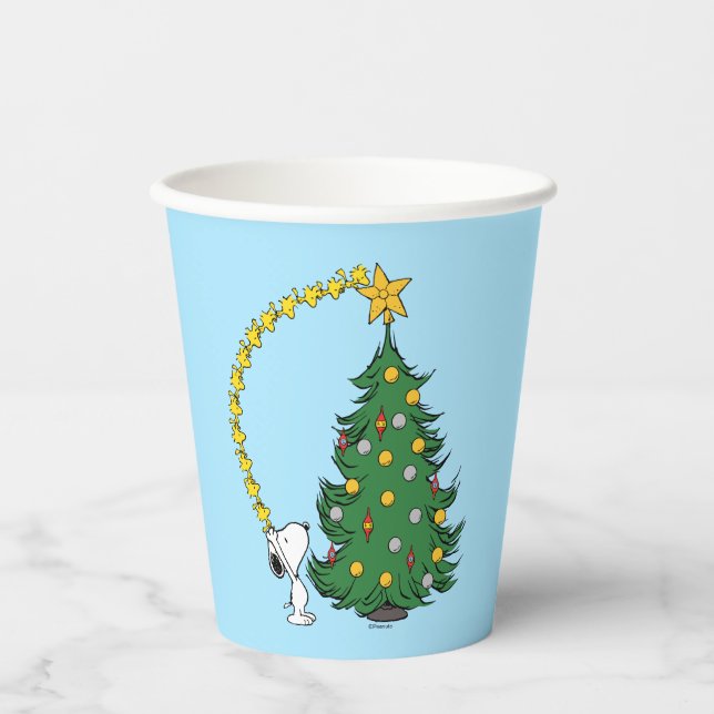 Peanuts | Holiday Tree Trimming Paper Cups (Front)