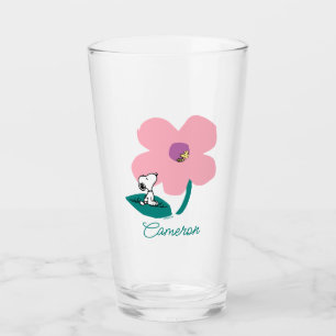 Peanuts   Illustrating Nature   Add Your Name Glass