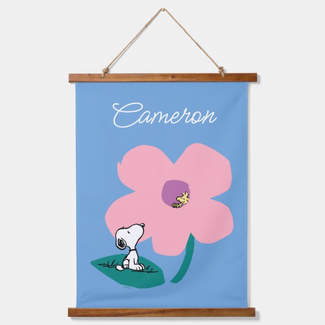 Peanuts | Illustrating Nature | Add Your Name Hanging Tapestry (Front)