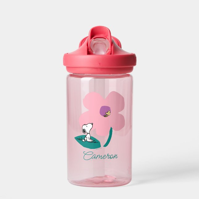 Peanuts | Illustrating Nature | Add Your Name Water Bottle (Front)