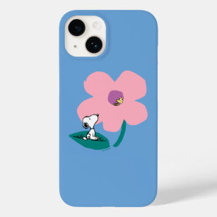 Peanuts   Illustrating Nature Pink Flower Case-Mate iPhone 14 Case