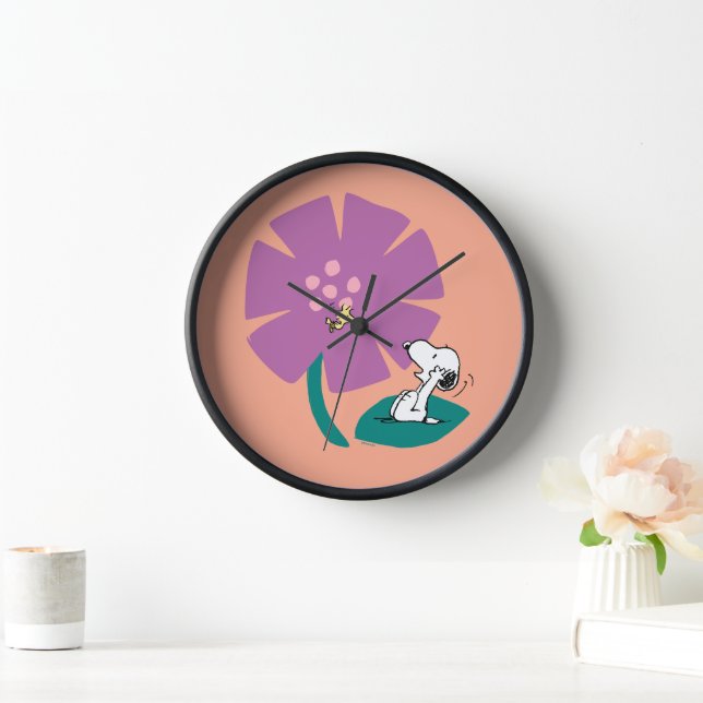 Peanuts | Illustrating Nature Purple Flower Clock (Home)