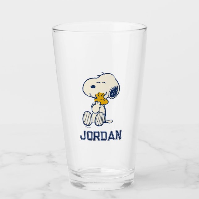 Peanuts In Bloom | Add Your Name Glass (Front)