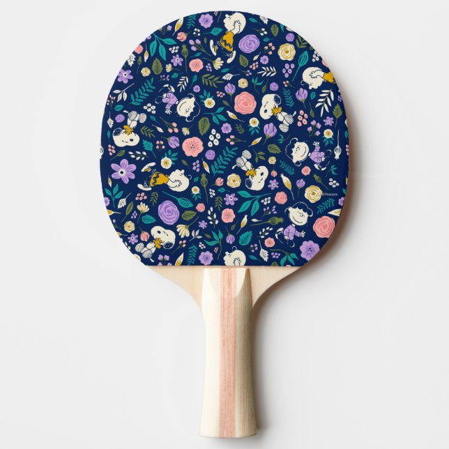 Peanuts In Bloom Pattern Ping Pong Paddle (Front)