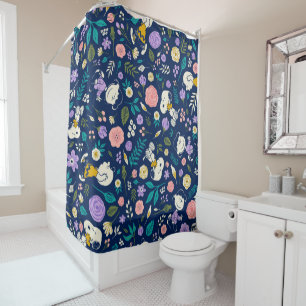 Peanuts In Bloom Pattern Shower Curtain
