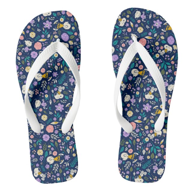Peanuts In Bloom Pattern Thongs (Footbed)