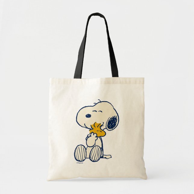 Peanuts In Bloom Pattern Tote Bag (Front)