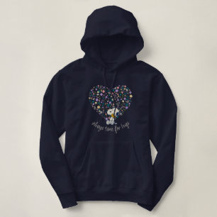 Peanuts In Bloom Snoopy Heart Hoodie