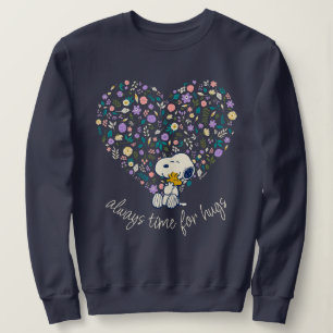 Peanuts In Bloom   Snoopy Heart Sweatshirt