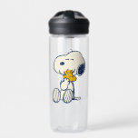 Peanuts In Bloom Water Bottle<br><div class="desc">Take a look at this super cute design featuring Snoopy,  Woodstock,  Charlie Brown & Lucy in a colourful floral pattern.</div>