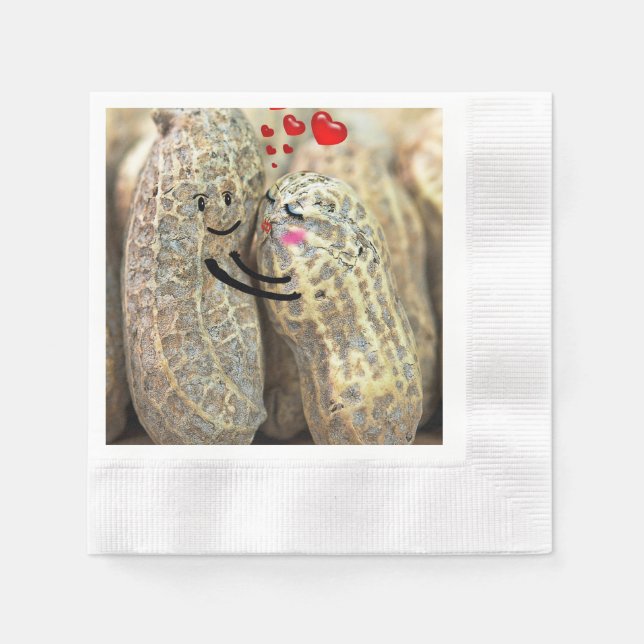 peanuts in love napkin (Front)