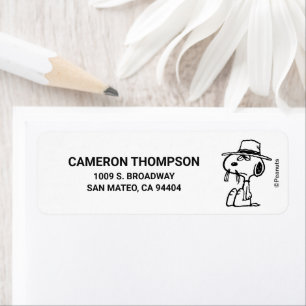 Peanuts   It's Snoopy's Brother Spike Return Address Label