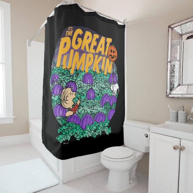 Peanuts | It's the Great Pumpkin Shower Curtain (In Situ)
