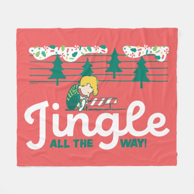 Peanuts | Jingle All the Way Fleece Blanket (Front (Horizontal))