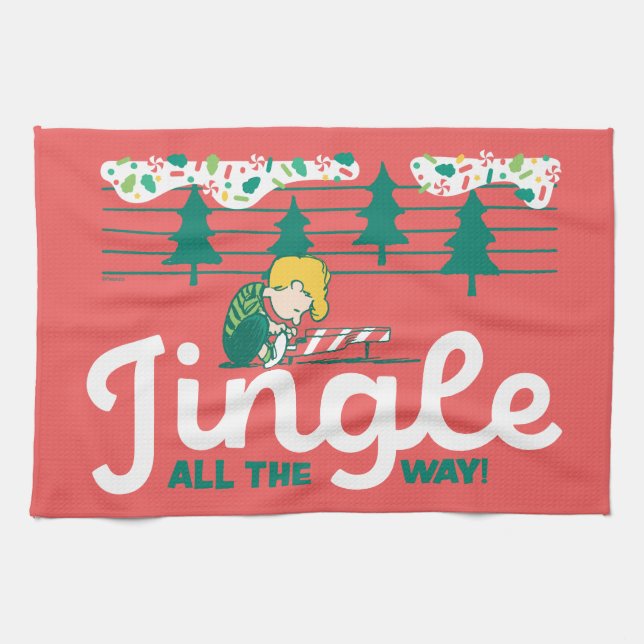 Peanuts | Jingle All the Way Tea Towel (Horizontal)