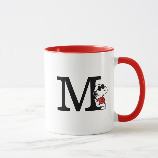 Peanuts | "Joe Cool" Standing | Monogram M Mug (Right)