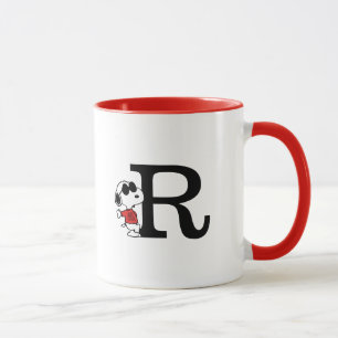 Peanuts   "Joe Cool" Standing   Monogram R Mug