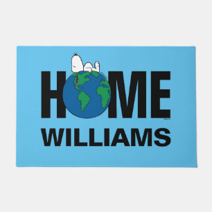 Peanuts   Keep It Clean Keep It Green Personalised Doormat
