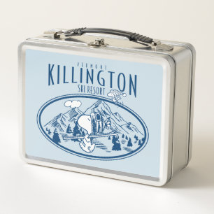 Peanuts   Killington Ski Resort Vermont Metal Lunch Box
