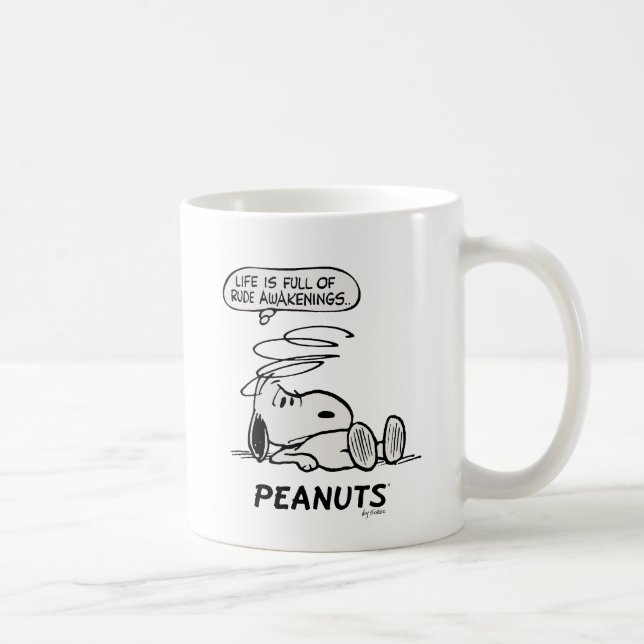 Peanuts | Life is Full of Rude Awakenings Coffee Mug (Right)