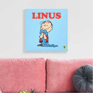 Peanuts Linus Blanket Smile Canvas Print