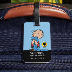 Peanuts   Linus Blanket Smile Luggage Tag