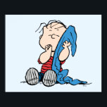 Peanuts | Linus & His Blanket Poster<br><div class="desc">Linus is Charlie Brown's Best friend and brother of Lucy and Rerun van Pelt. Check out this cute Peanuts design featuring Linus and his blanket.</div>