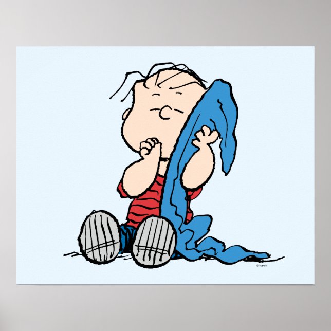 Peanuts | Linus & His Blanket Poster (Front)