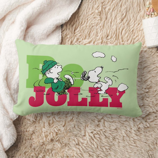 Peanuts | Linus & Snoopy Be Jolly Lumbar Cushion (Blanket)