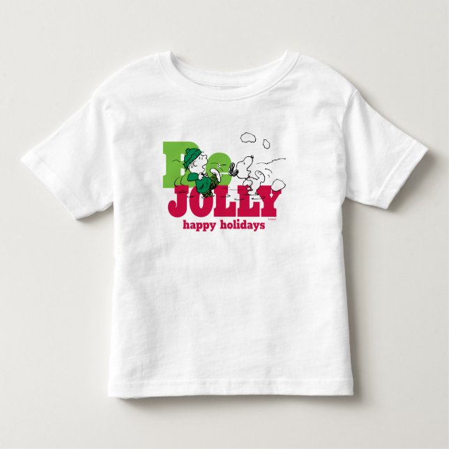 Peanuts | Linus & Snoopy Be Jolly Toddler T-Shirt (Front)