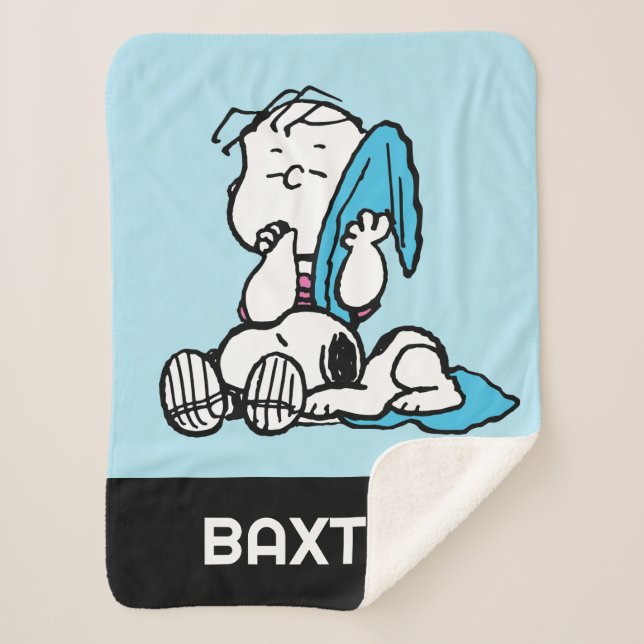 Peanuts | Linus & Snoopy Sherpa Blanket (Front)